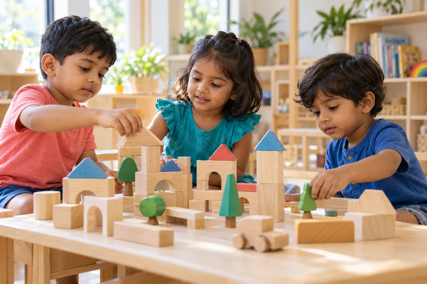AI-generated illustrative early learning scene